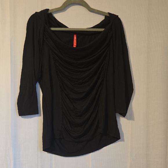 Ruby Ribbon Tops - Ruby Ribbon Black Women's Ruched Top Size XXL NWOT
